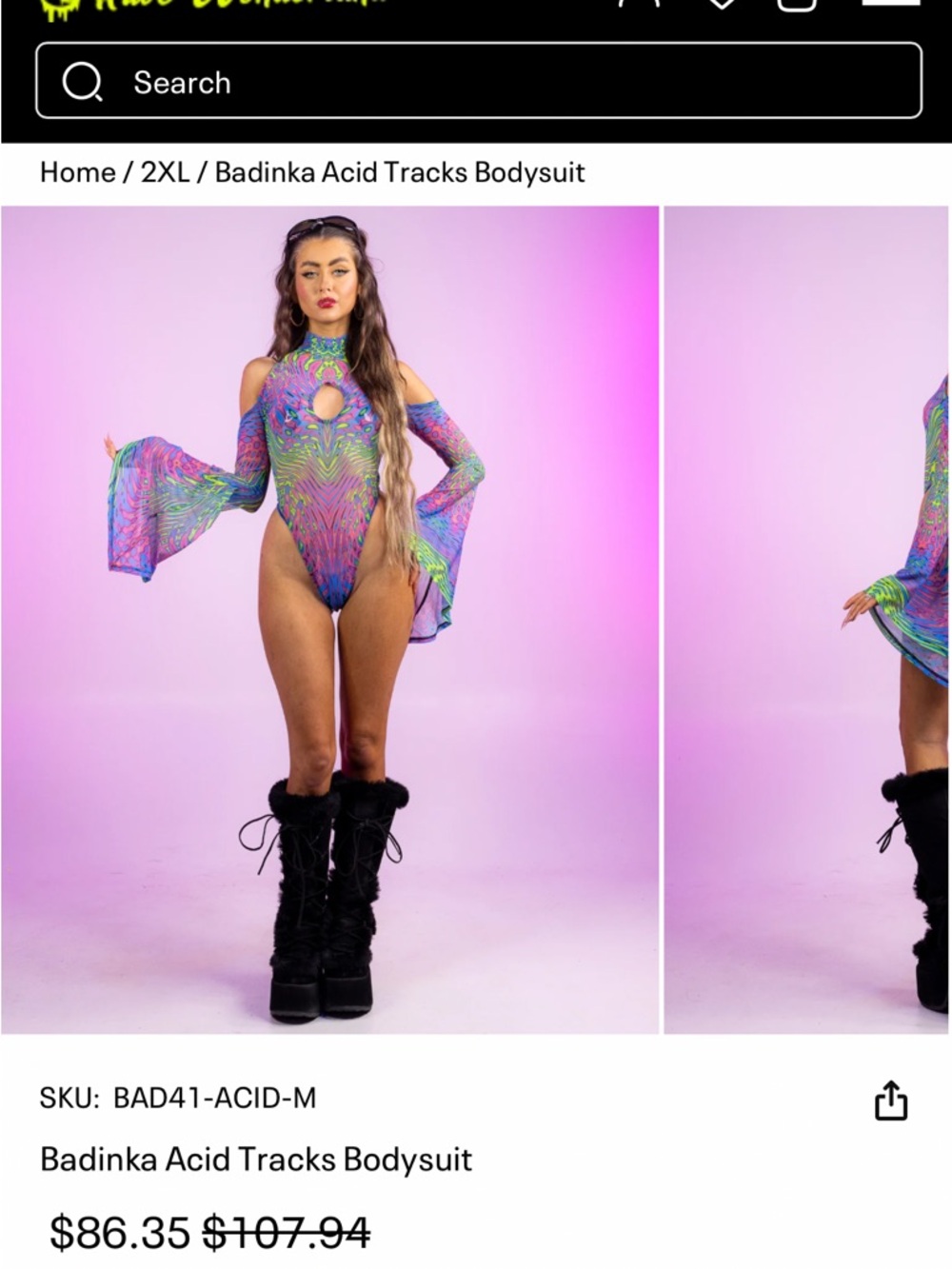 BADINKA Acid Tracks Bodysuit - Picture 2 of 10